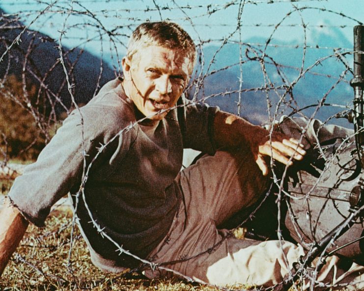 Steve McQueen as Virgil "The Cooler King" Hilts in 'The Great Escape'