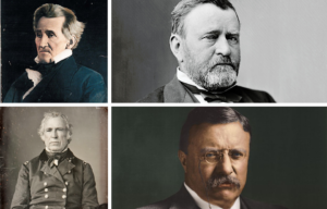 Andrew Jackson + Ulysses S. Grant + Zachary Taylor + Theodore Roosevelt