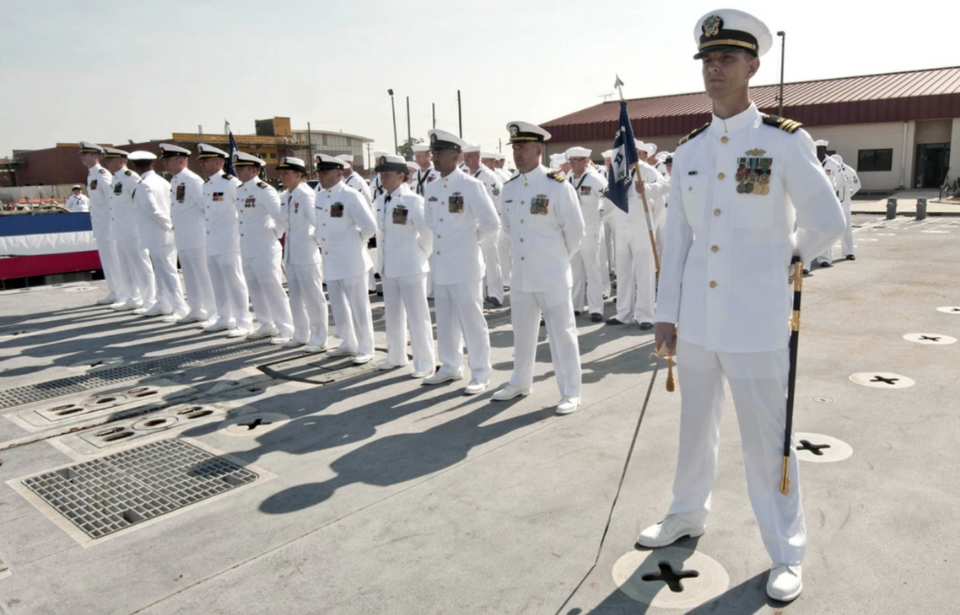 ACB 2 members standing at attention