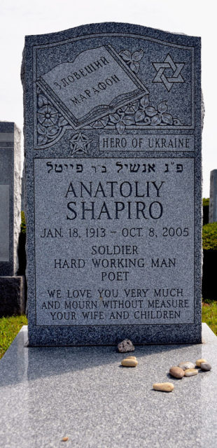 Anatoly Shapiro's gravestone