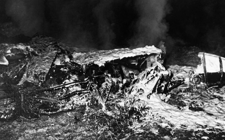 Wreckage of the B-52 Stratofortress