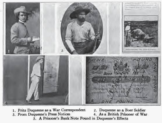 Fritz Duquesne in various outfits