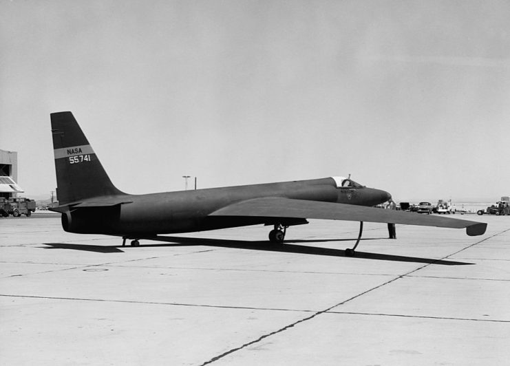 Lockheed U-2 on the runway
