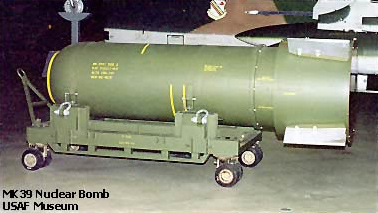 Mark 39 thermonuclear bomb on wheels