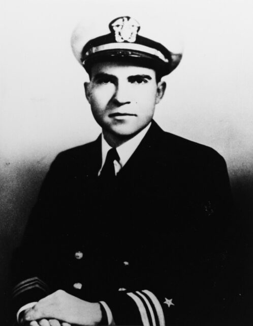 Military portrait of Richard Nixon
