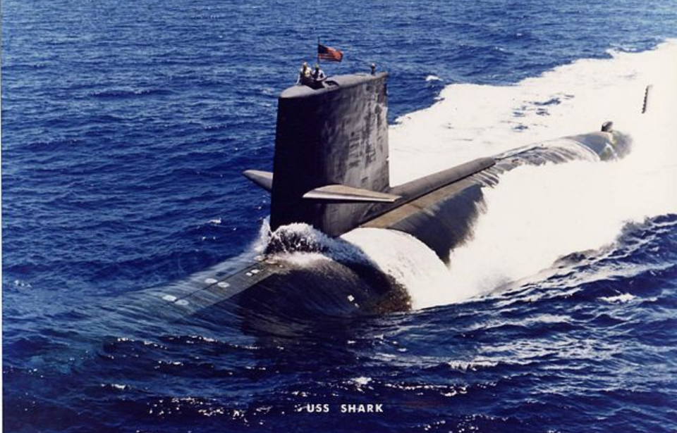 USS Shark at sea