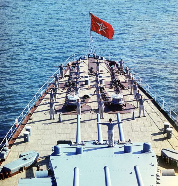 Soviet naval training aboard the Dmitry Pozharsky