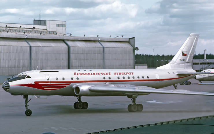 Tupolev Tu-104A on the runway