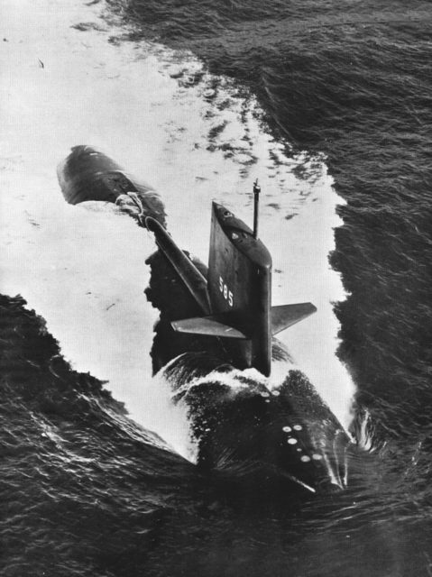 USS Skipjack at sea