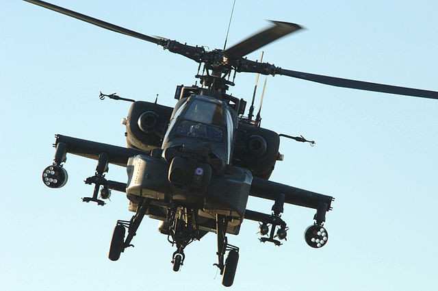 AH-64 Apache in flight