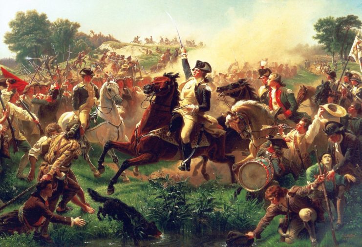 Artist's rendition of the Battle of Monmouth