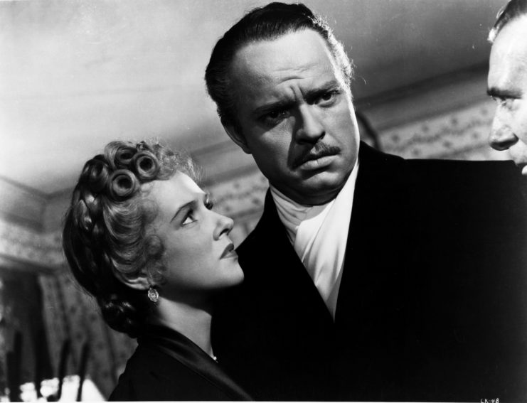 Orson Welles and Dorothy Comingore in 'Citizen Kane'