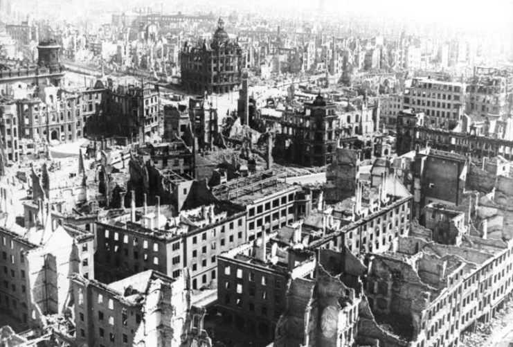 Aerial view of Dresden, Germany