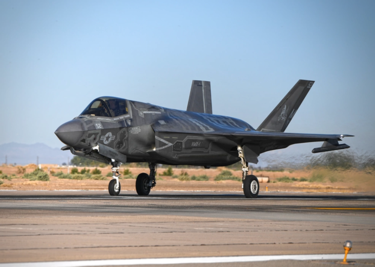 F-35B Lightning II on the tarmac