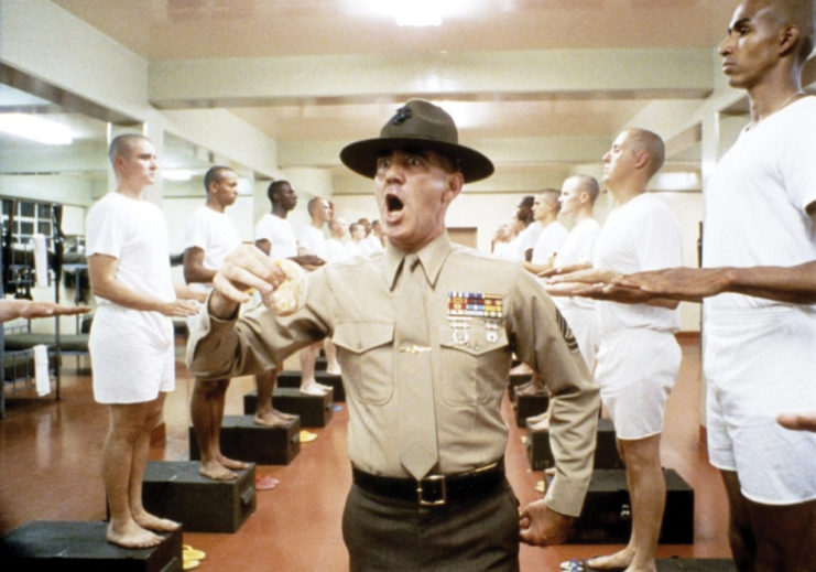 R. Lee Ermey as Gunnery Sergeant Hartman in Full Metal Jacket