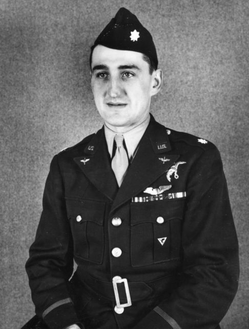 Military portrait of Gabby Gabreski in his US Army Air Forces uniform
