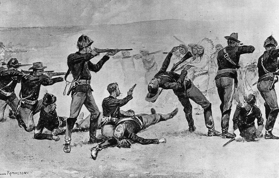 Painting of the Massacre at Wounded Knee