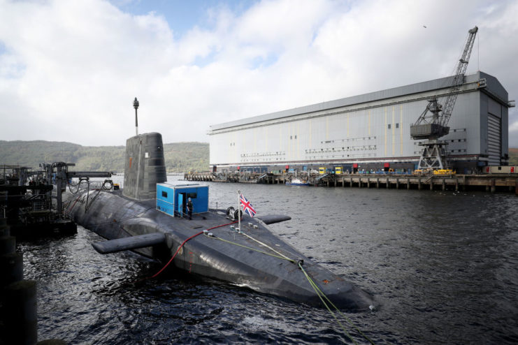 HMS Vengeance at HM Naval Base Clyde, Faslane