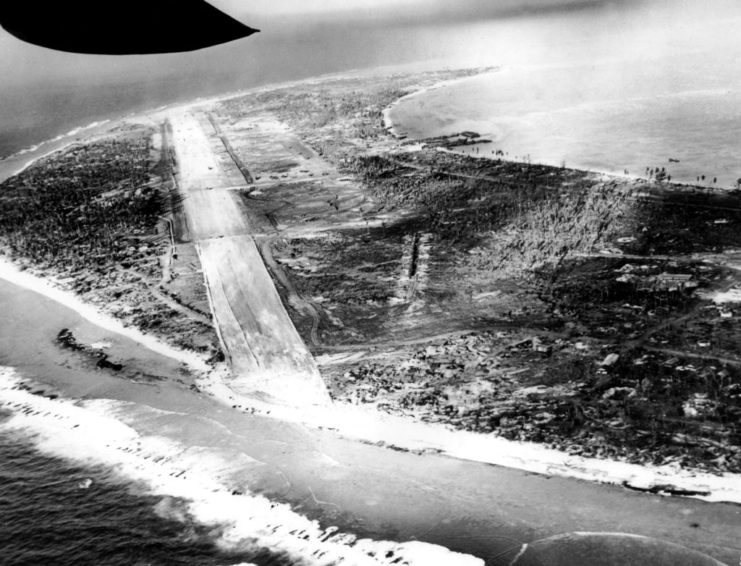 Aerial view of Kwajalein Island