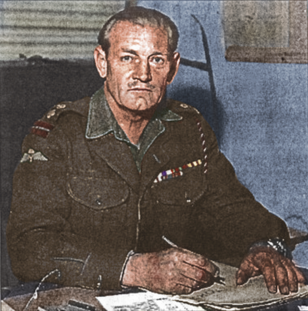 John "Mad Jack" Churchill writing at a desk