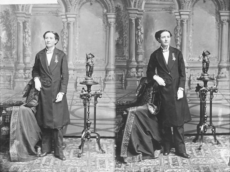 Two photos of Mary Edwards Walker