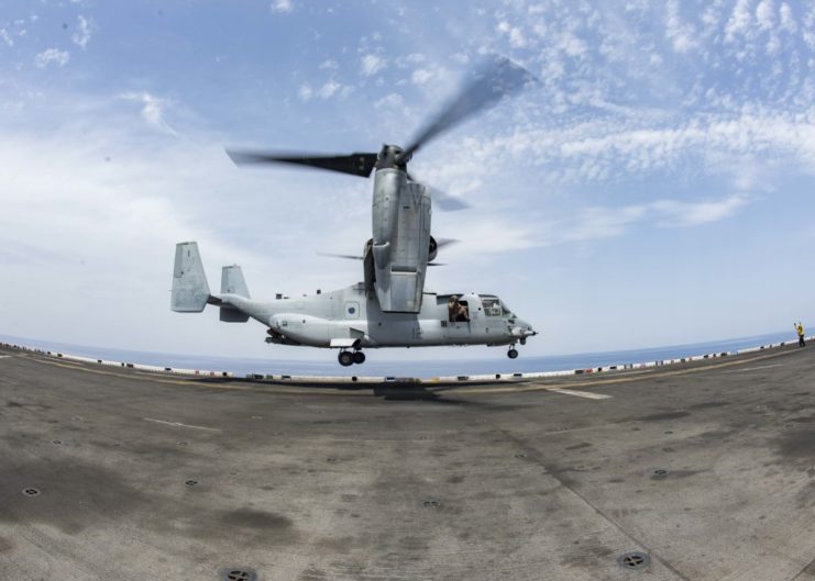 MV-22B Osprey landing