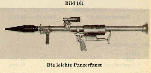 Photo of a Leichte Panzerfaust 44 mm Lanze launcher