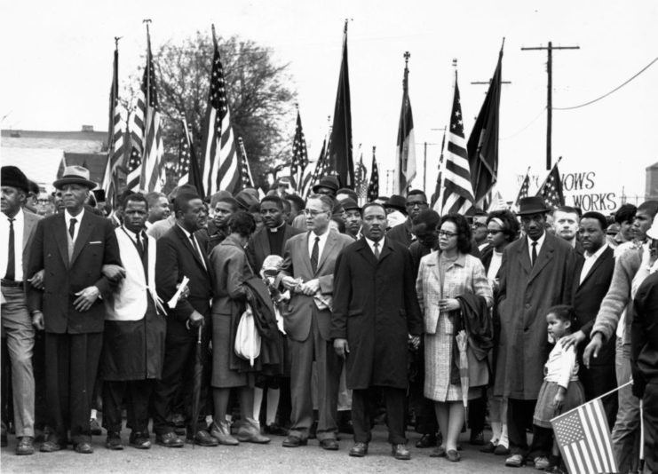 Hosea Williams participates in 1965's March from Selma to Montgomery