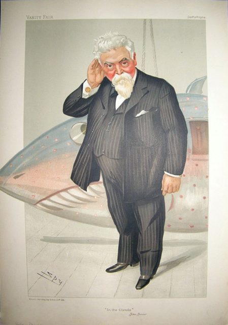 A portrait of Sir Hiram Maxim Done for Vanity Fair in 1904