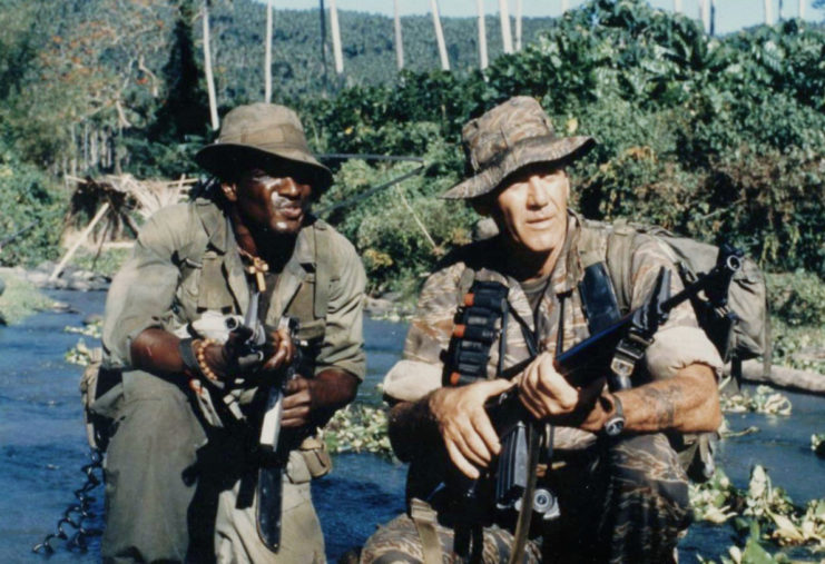 Clyde Jones and R. Lee Ermey in The Siege of Firebase Gloria