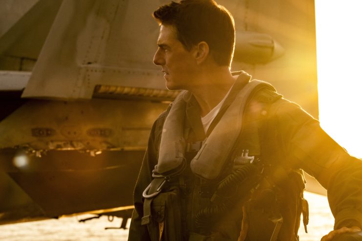 Tom Cruise portraying Pete Mitchell in 'Top Gun: Maverick'