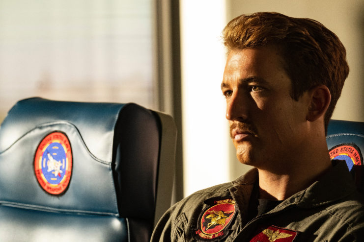 Miles Teller as Lt. Bradley "Rooster" Bradshaw in 'Top Gun: Maverick'