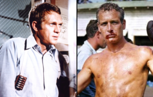 Steve McQueen in 'Bullitt' + Paul Newman in 'Cool Hand Luke'