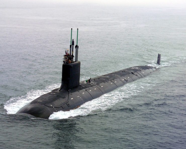 USS Virginia at sea