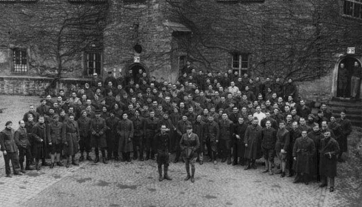 French officers standing together