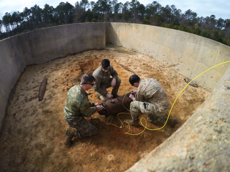 Explosive Ordnance Disposal Airmen training