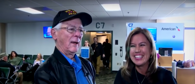 Gary Barnes standing with Olivia Robles