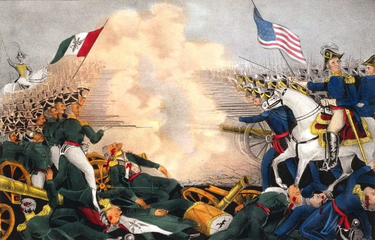 Artist's depiction of the Battle of Buena Vista
