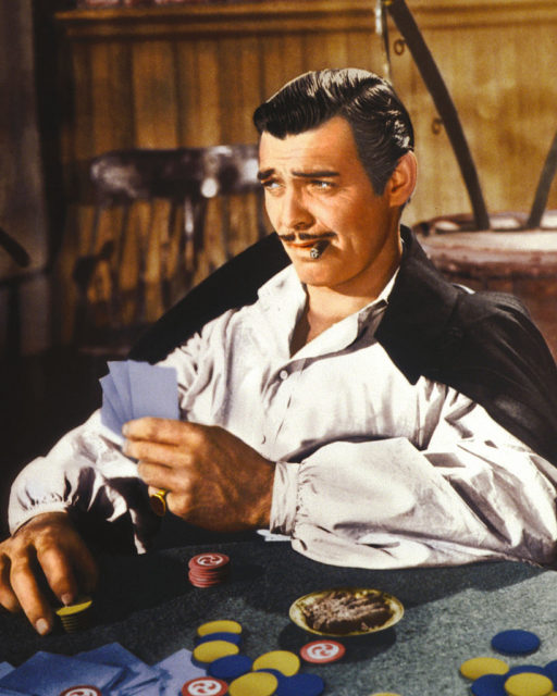 Clark Gable portraying Rhett Butler in 'Gone With the Wind'