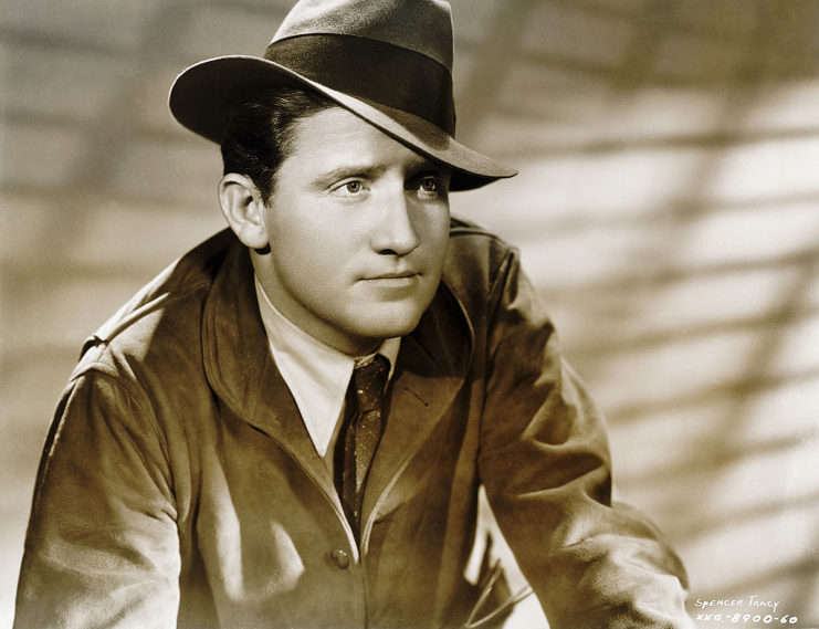 A publicity still of Tracy from the film Looking for Trouble 