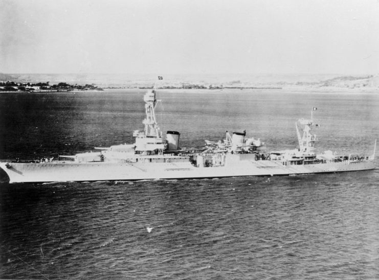 The USS Houston in the Pacific Theater during the 1940s