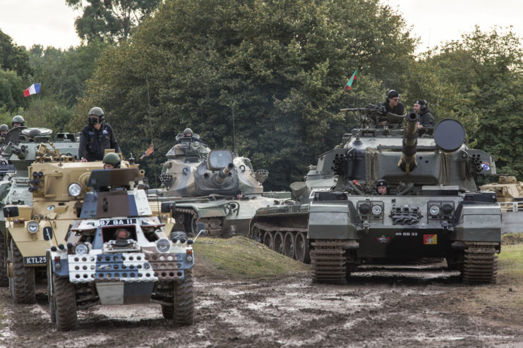 Military vehicles at TANKFEST 2021