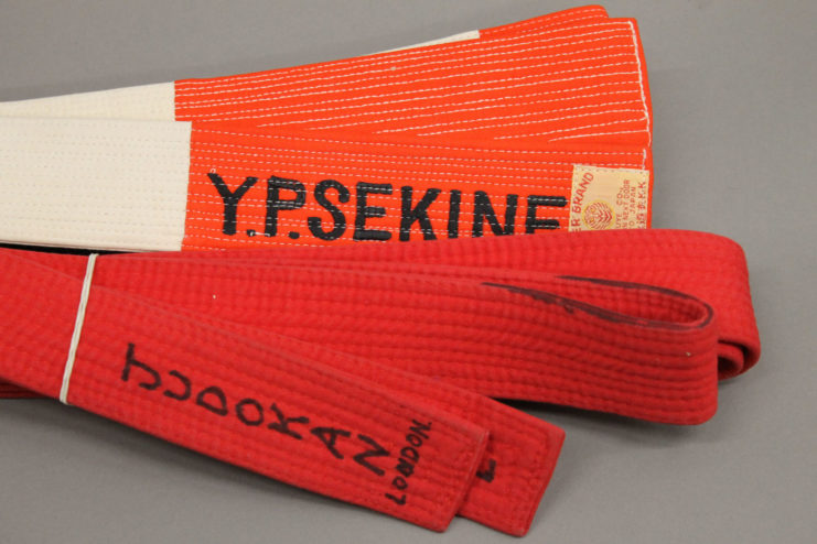 Orange judo belts