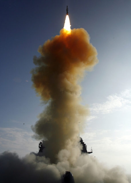 SM-3 missile being launched