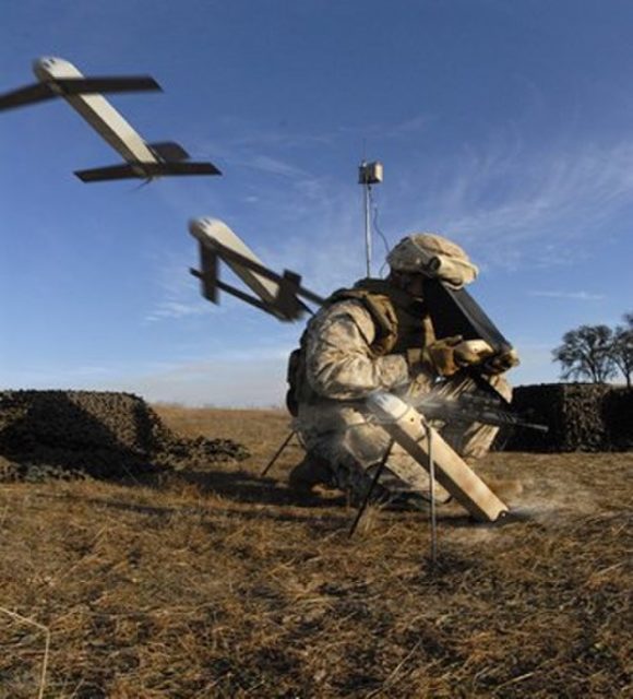 US Army soldier launching a Switchblade 300