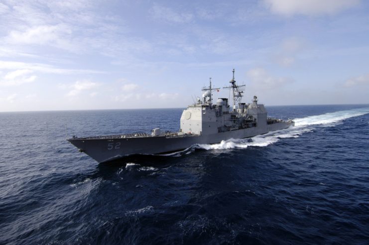 USS Bunker Hill at sea