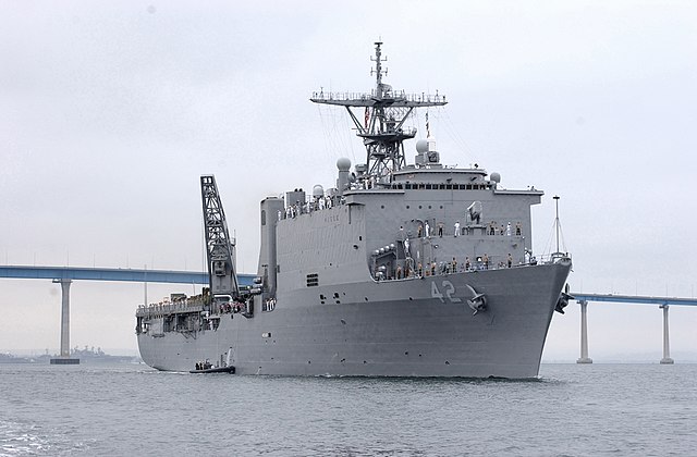 USS Germantown at sea