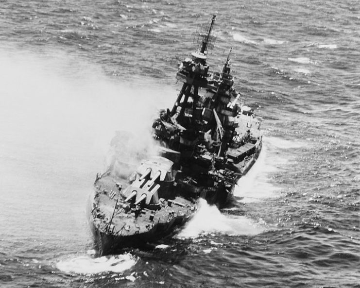 The USS New York sinking