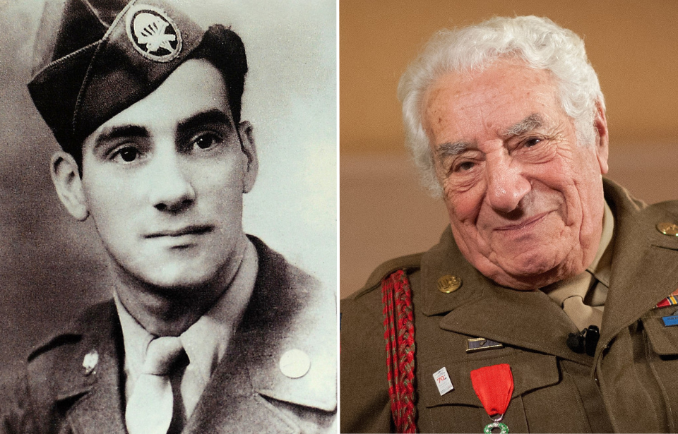 Military portrait of Vincent Speranza + Portrait of Vincent Speranza