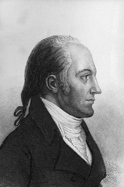 Side view of Aaron Burr